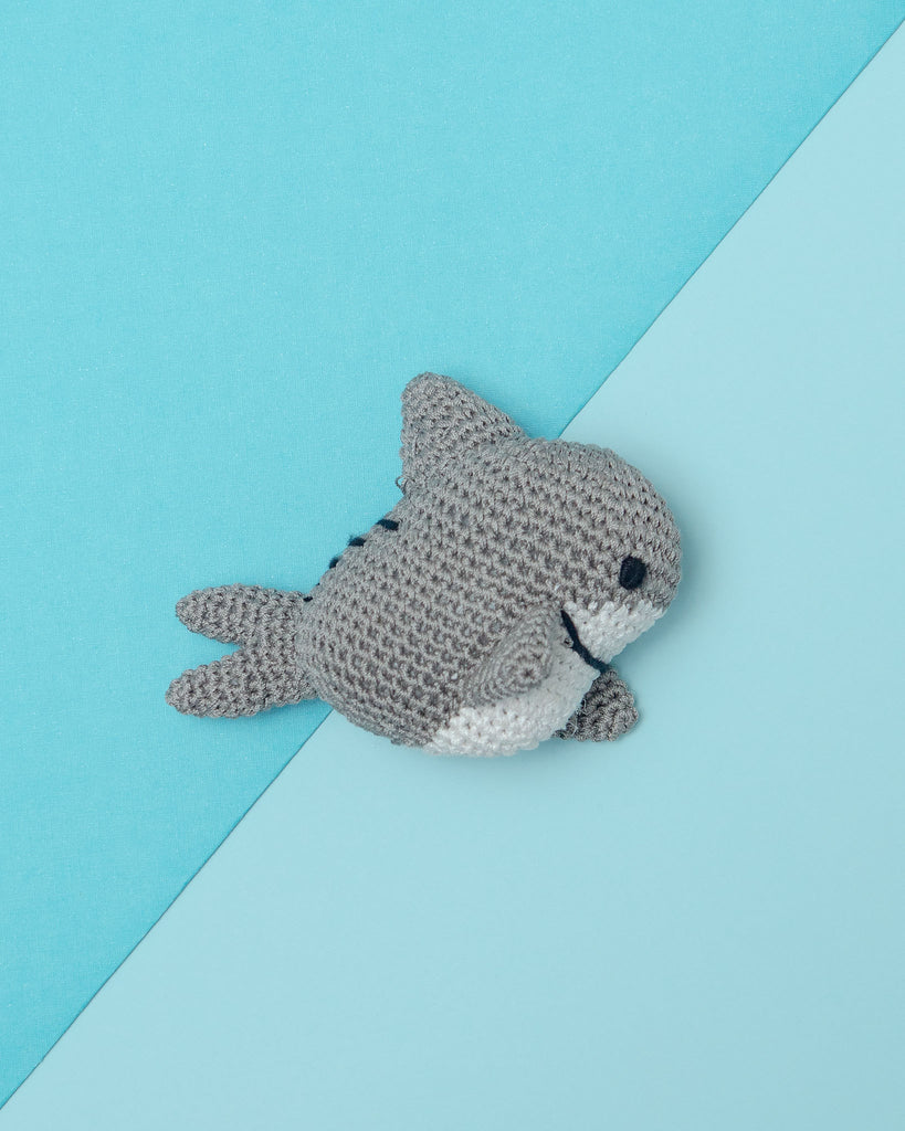 Shark Organic Knit Dog Toy Play KNIT KNACKS   