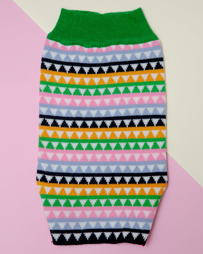 Mosaic Knit Dog Sweater << CLEARANCE >> Wear KNIT BON BONS   