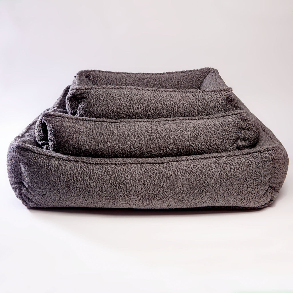 Urban Lounger Dog Bed in Grey Sheepskin (Direct Ship) HOME BOWSER'S PET PRODUCTS   