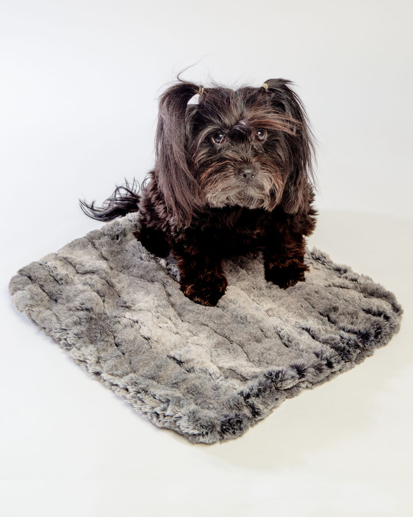 Luxe Granite Plush Dog Blanket (Made in the USA) HOME HELLO DOGGIE   
