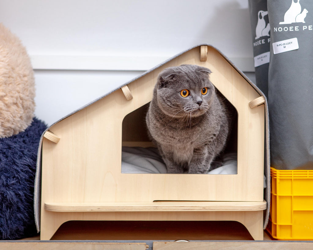 The Little Pet Cabin in Light Grey (FINAL SALE) HOME RAWRY PETS   