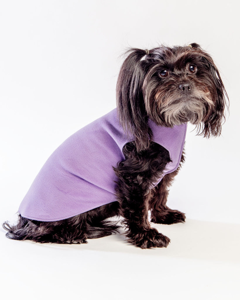 Pullover Stretch Dog Fleece in Lavender Wear GOLD PAW   
