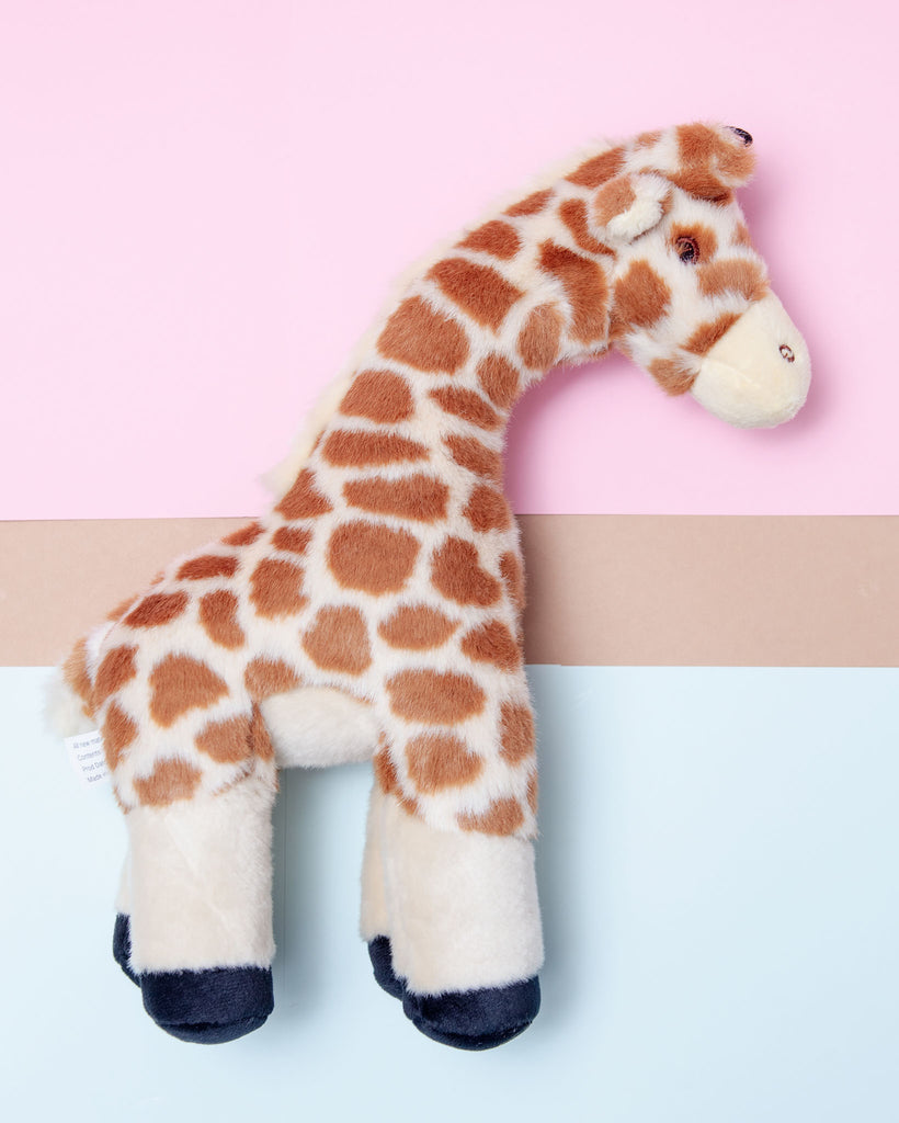 Nelly Giraffe Plush Squeaky Dog Toy Play FLUFF & TUFF   