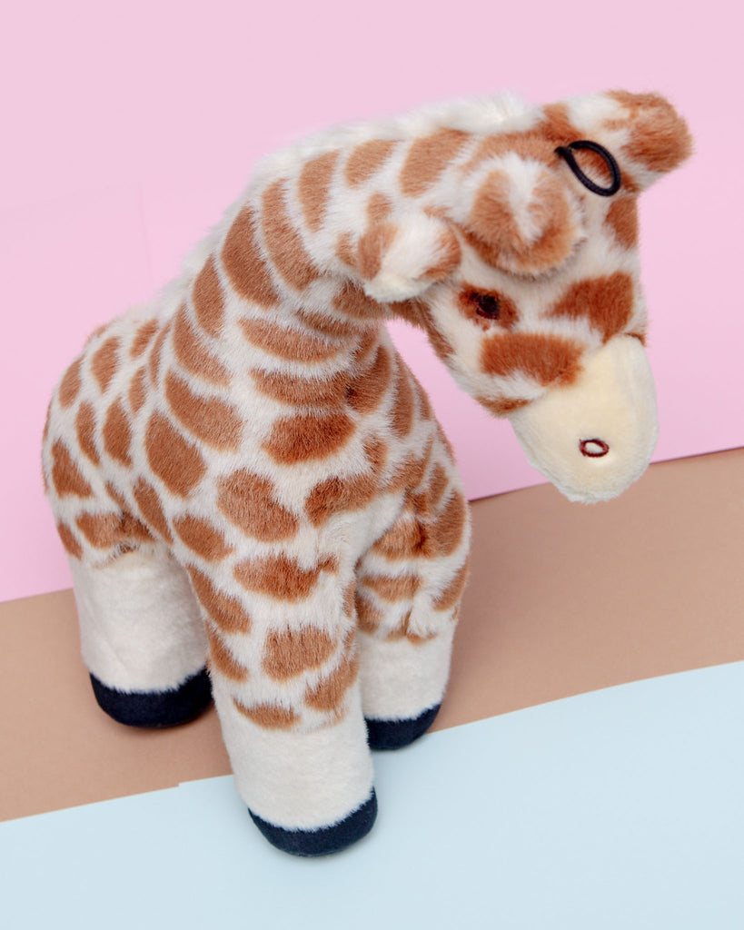 Nelly Giraffe Plush Squeaky Dog Toy Play FLUFF & TUFF   