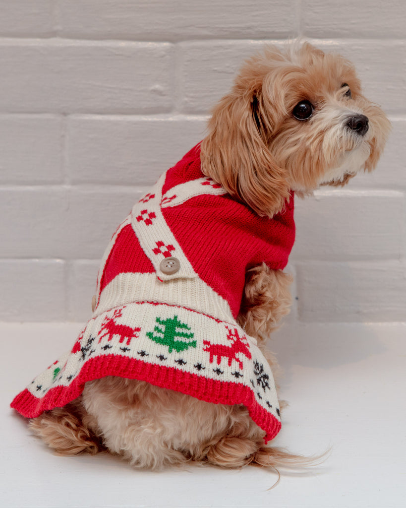 Holly Bobble Dog Sweater, 50 OFF