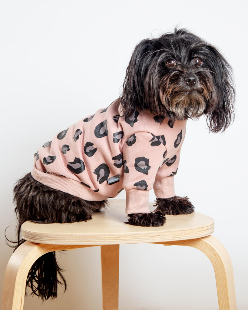 Leopard Print Dog Sweatshirt (FINAL SALE) Wear HUTS & BAY   
