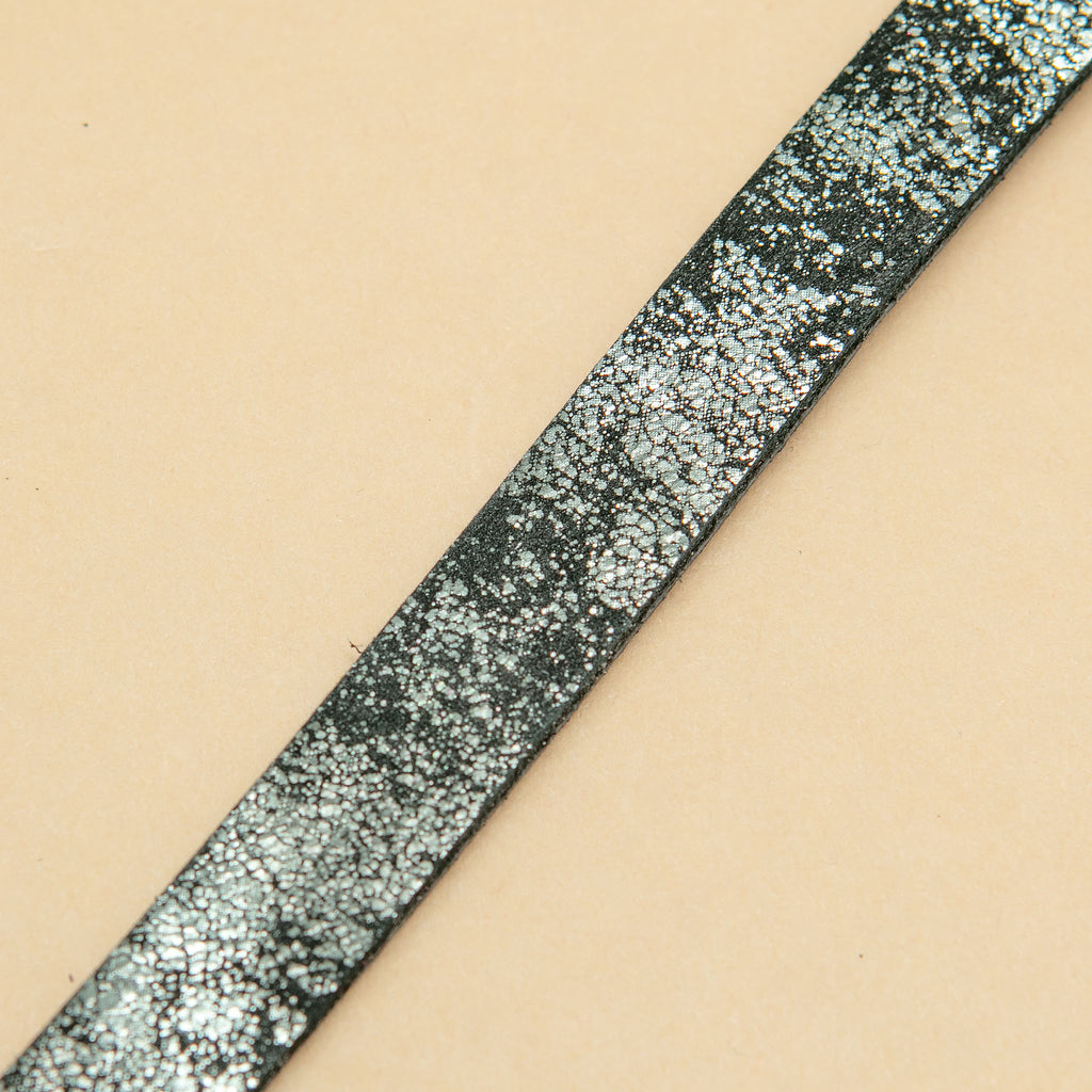 The Cleo Leather Tag Collar in Silver Distress (Exclusive to Dog & Co.) WALK TRACEY TANNER   