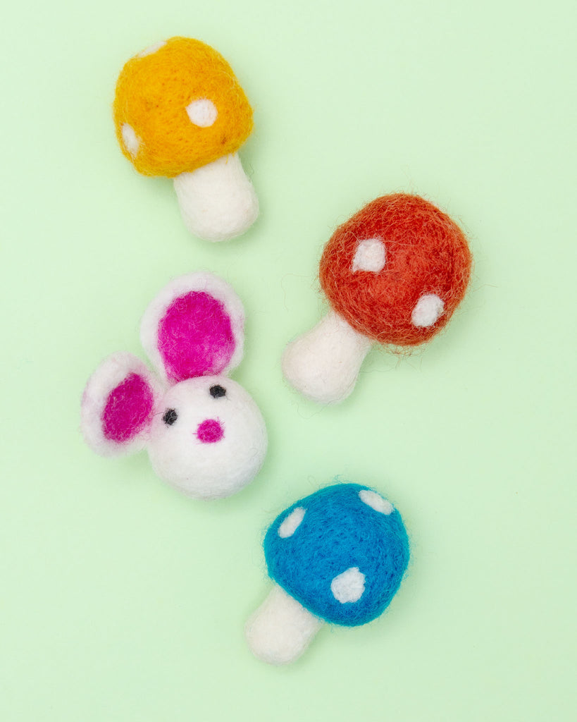 Enchanted Forest Wool Tiny Dog or Cat Toy Set Dog Toys FRIENDSHEEP   