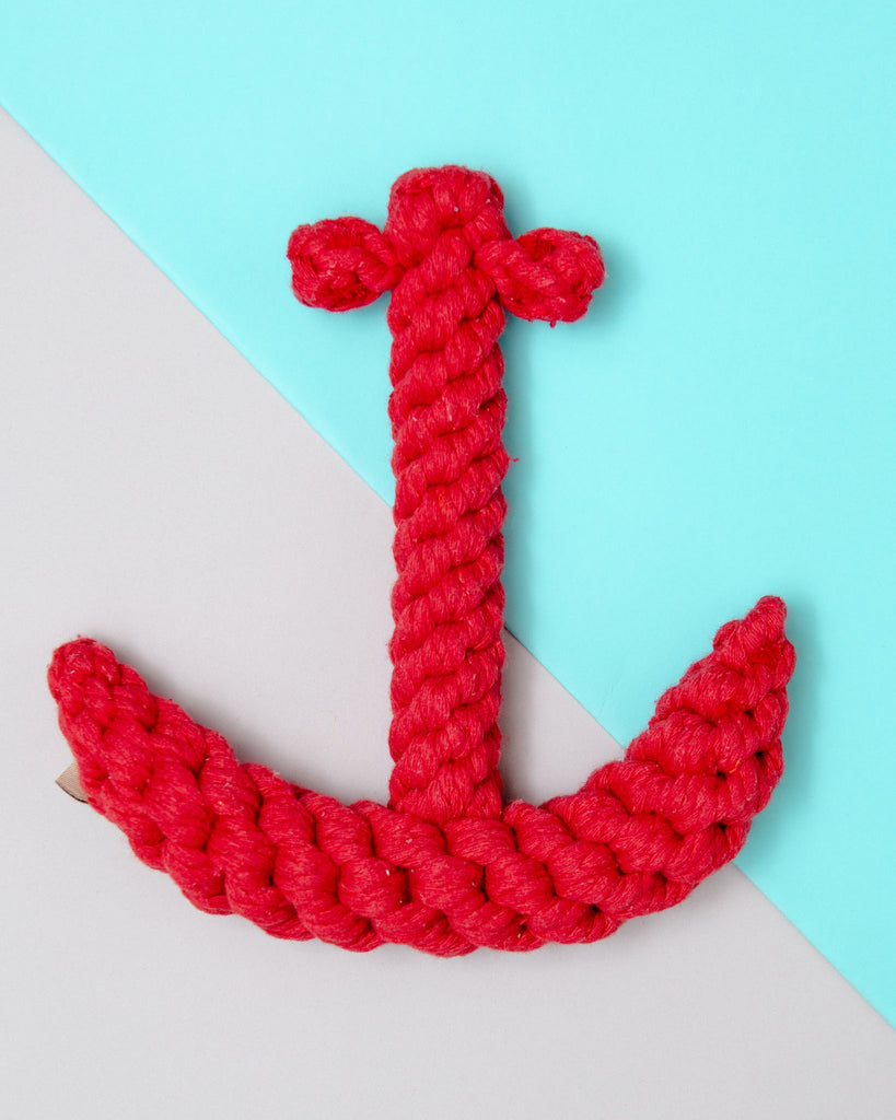Anchor Rope Dog Toy in Red Play JAX & BONES   