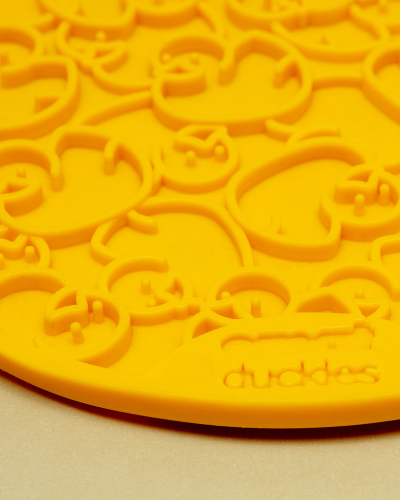 Duckies Dog Lick Mat With Suction Cups (Made in the USA) Eat SODA PUP   