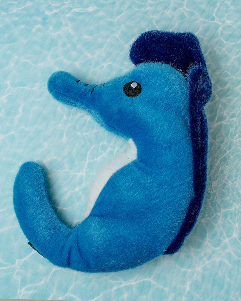 Fuzzy Seahorse Squeaky Dog Toy << FINAL SALE >> Play SPUNKY PUP   