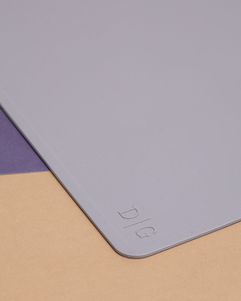 Silicone Dog Feeding Mat in Lilac Eat DEAREST GREY   