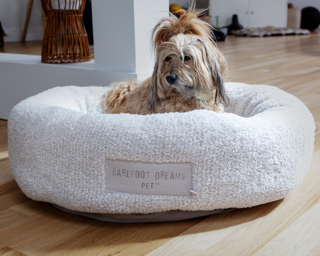 CozyChic™ Round Dog Bed in Silver Pearl HOME BAREFOOT DREAMS   