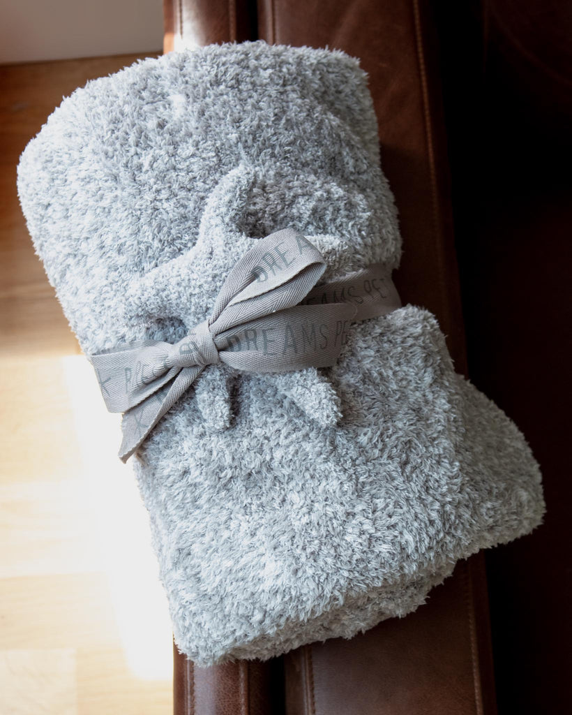 Starfish Buddie Toy & Blanket Dog Bundle in Dove Grey (45"x50") HOME BAREFOOT DREAMS   
