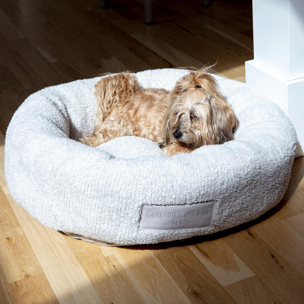 CozyChic™ Round Dog Bed in Silver Pearl HOME BAREFOOT DREAMS   