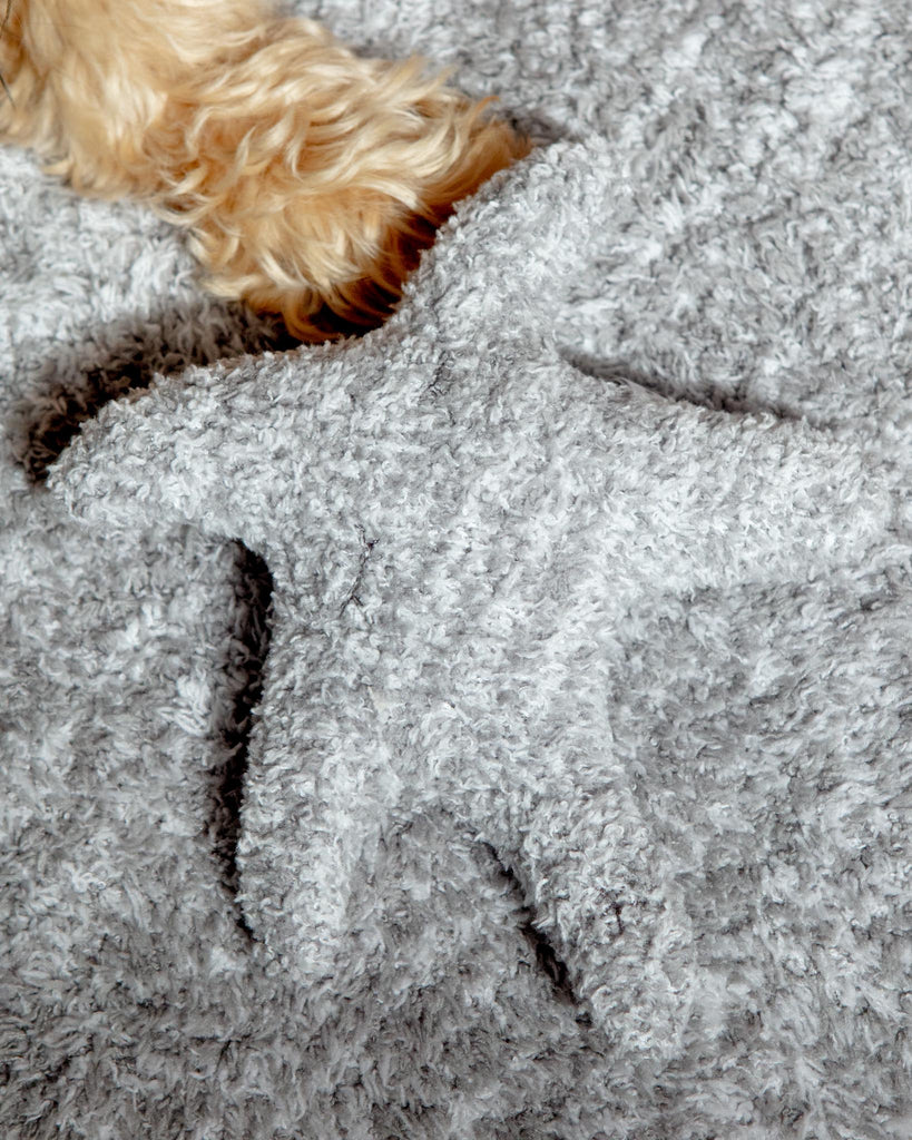 Starfish Buddie Toy & Blanket Dog Bundle in Dove Grey (45"x50") HOME BAREFOOT DREAMS   
