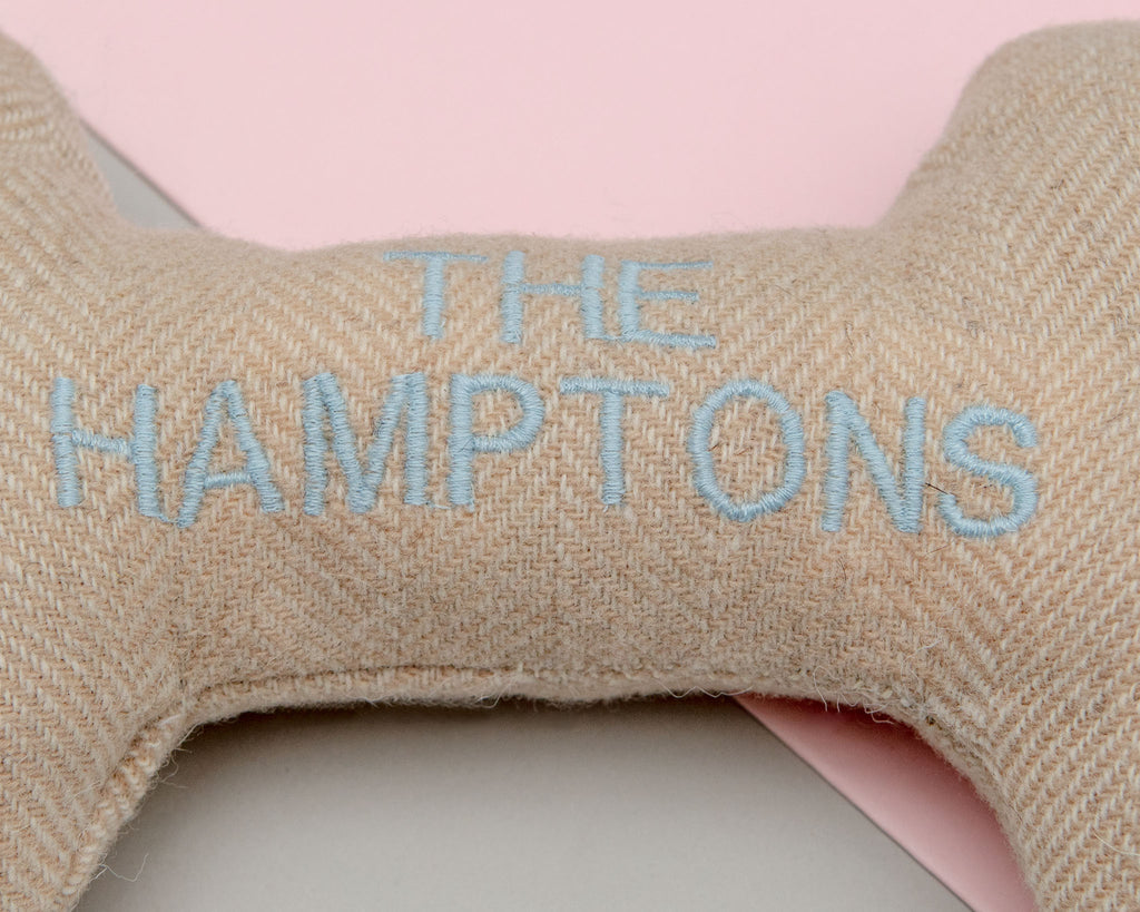 "The Hamptons" Tweed Squeaker Dog Toy (Made in the USA) Play THREAD AND PAW   