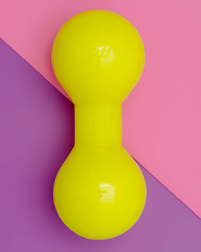 Bar-Bell Rubber Dog Toy<br>(Guaranteed Tough)<br>(Made in the USA) Play RUFF DAWG   