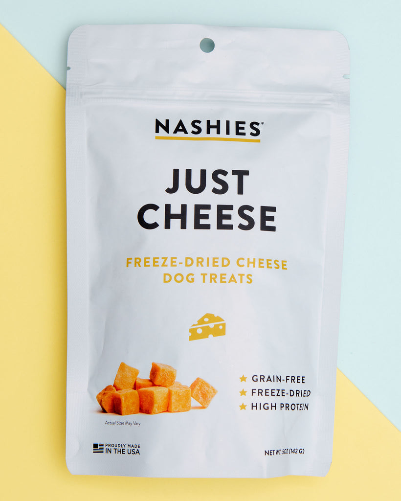Just Cheese Freeze-Dried Dog Treats Eat NASHIES   