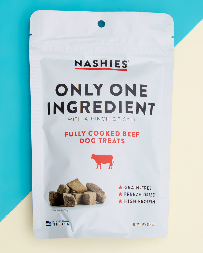 Freeze-Dried Beef Dog Treats Eat NASHIES   