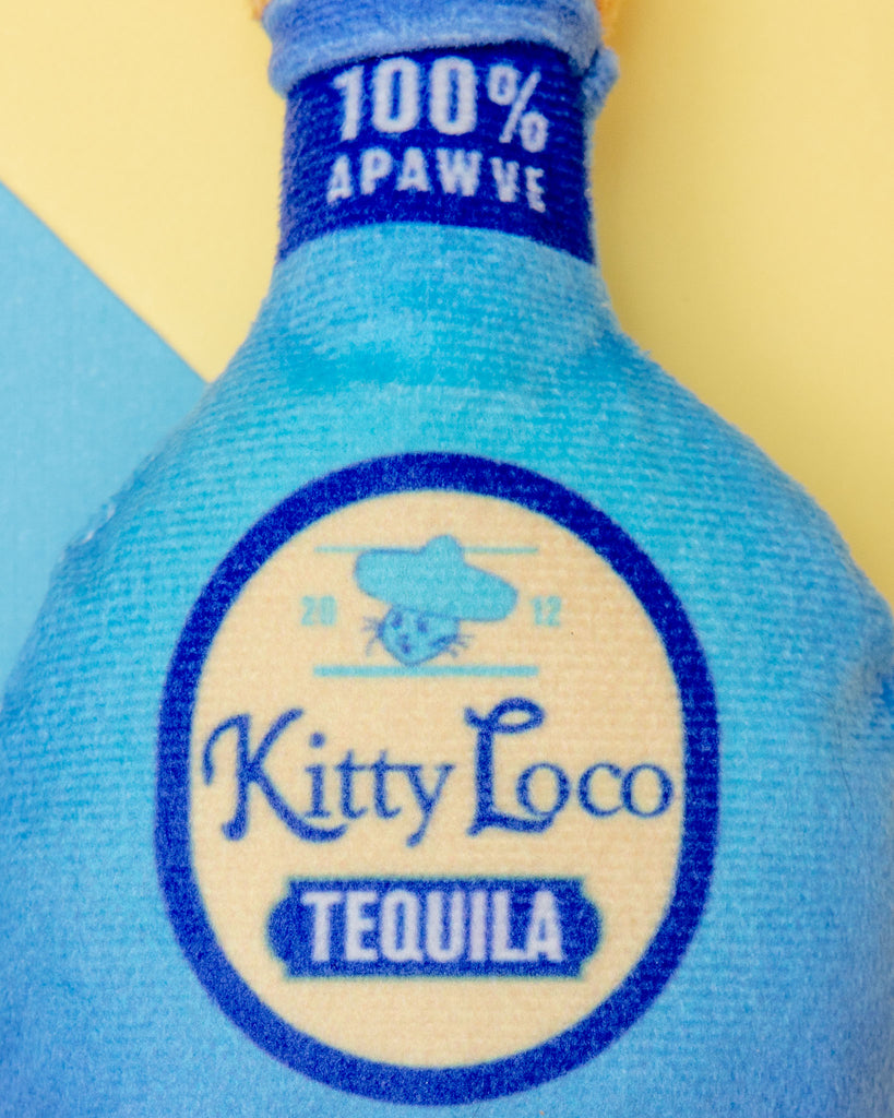 Kitty Loco Tequila Crinkle Plush Cat Toy w/ Catnip Play Huxley & Kent   
