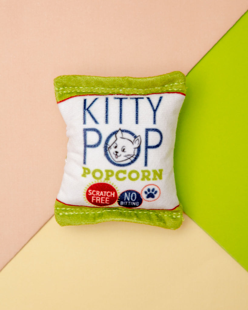 Kitty Pop Crinkle Plush Cat Toy w/ Catnip Play Huxley & Kent   