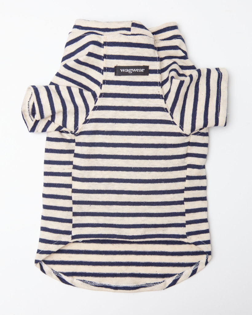 Nautical Stripe Dog T-Shirt Dog Apparel WAGWEAR   
