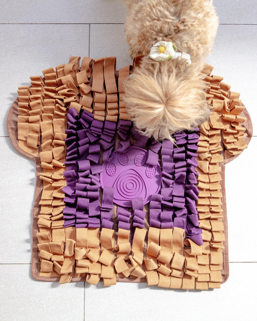 INJOYA, Peanut Butter & Jelly Snuffle and Lick Mat for Dogs & Cats