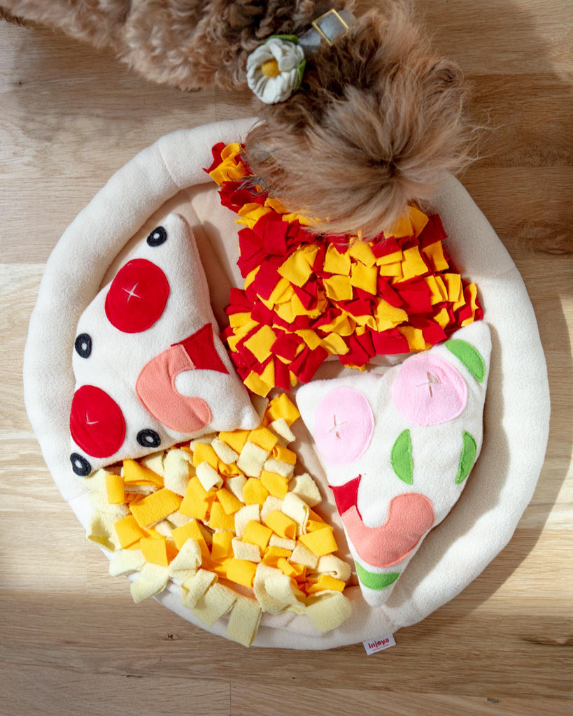 Pizza Snuffle Mat for Dogs & Cats PLAY INJOYA   