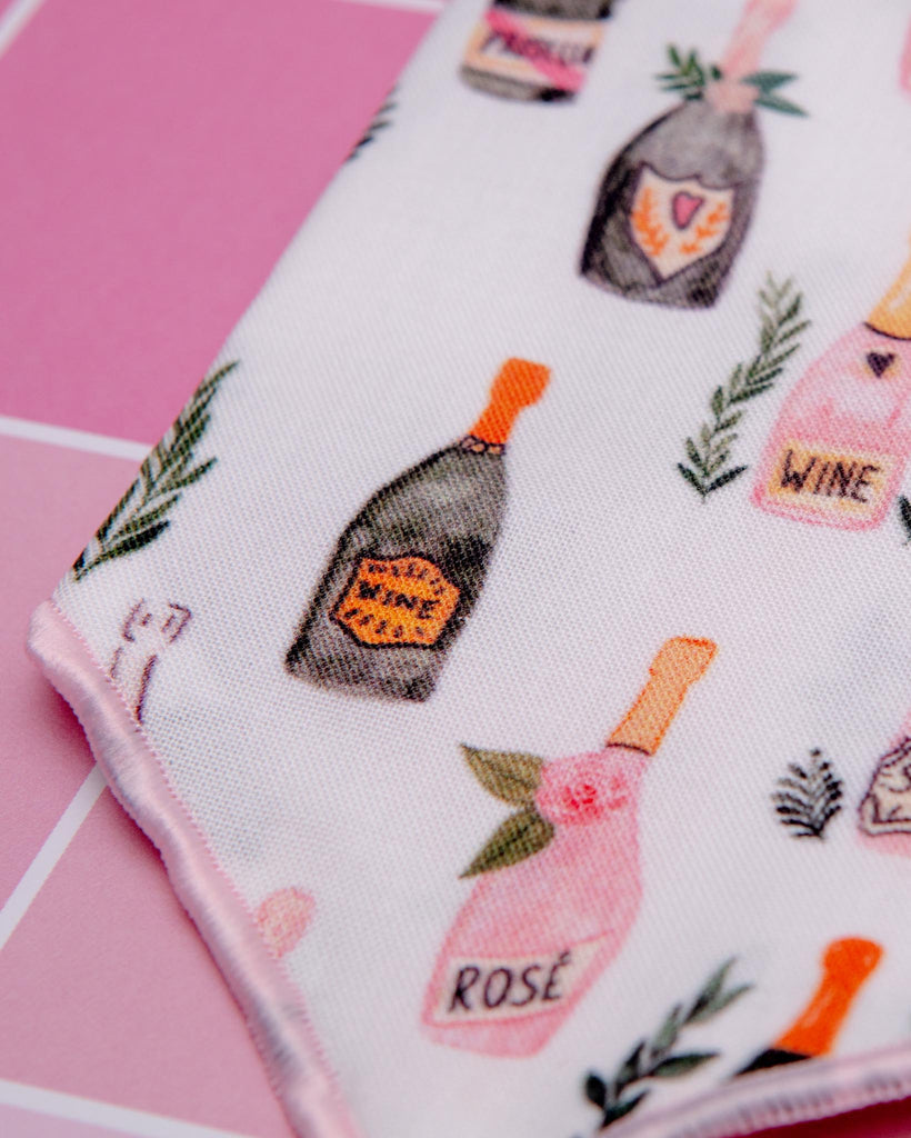Champagne Bubbly Dog Bandana<br>(Made in the USA) Wear THE SOCIAL DAWG   