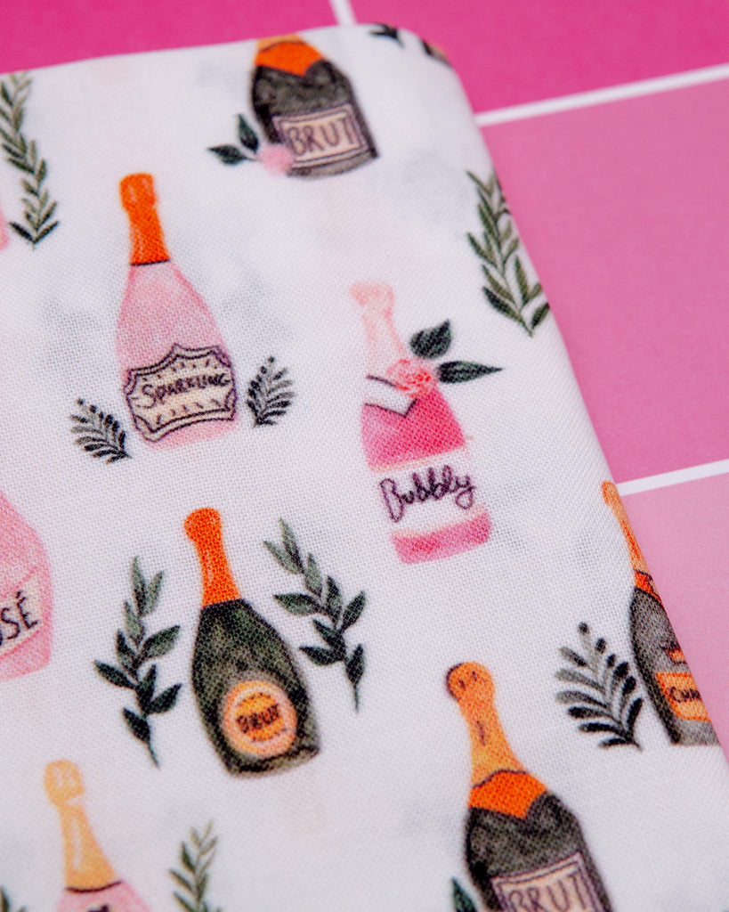 Champagne Bubbly Dog Bandana<br>(Made in the USA) Wear THE SOCIAL DAWG   