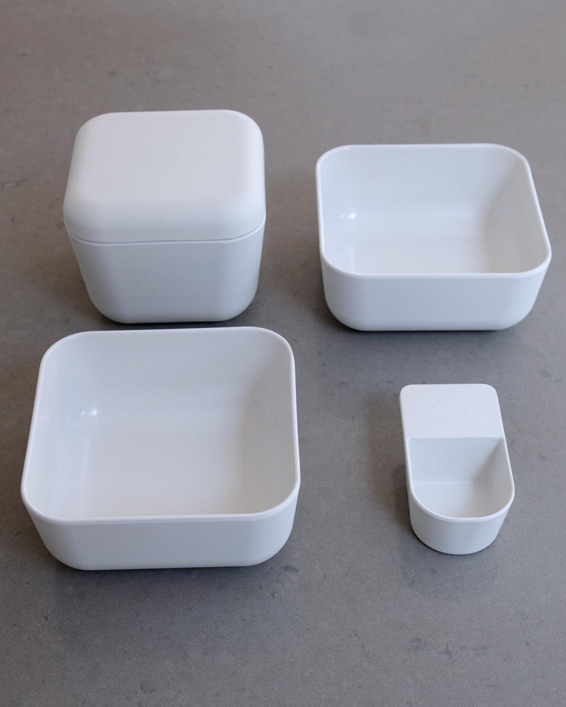 The Bamboo Fiber Puppy Pantry Bowl Set Eat HOUSE DOGGE   