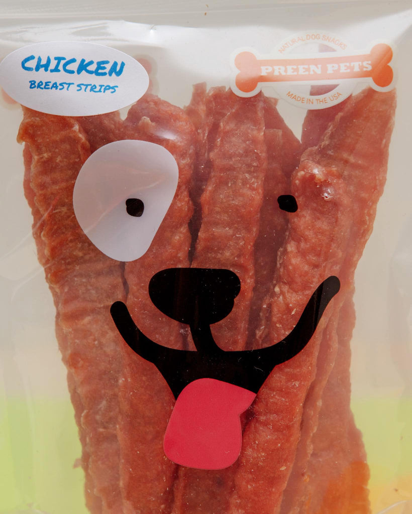 Chicken Breast Strips Crunchy Dog Treats (Made in the USA) Eat PREEN PETS   