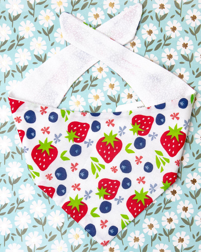 Berries & Cream Bandana<br>(Made in the USA) (FINAL SALE) Wear BEHR'S BOUTIQUE   