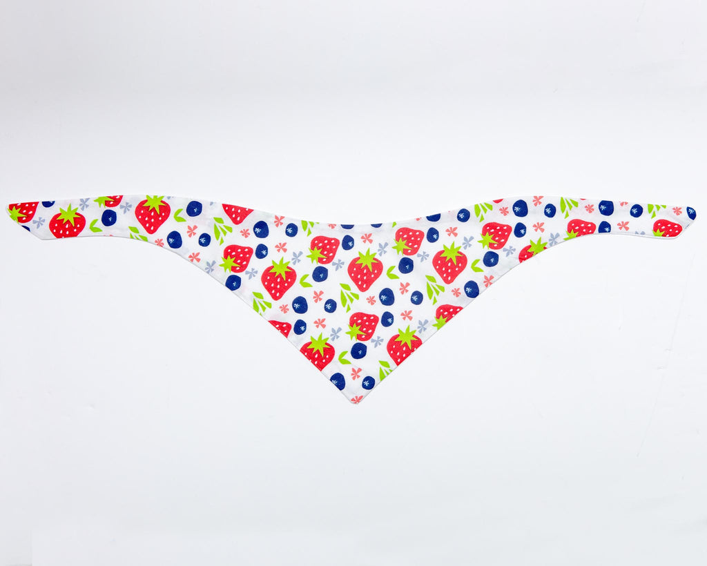 Berries & Cream Bandana<br>(Made in the USA) (FINAL SALE) Wear BEHR'S BOUTIQUE   