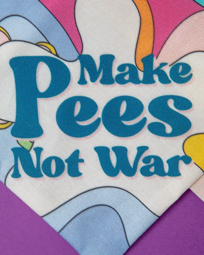 Make Pees Not War Dog Bandana (Made in the USA) (FINAL SALE) Wear DIRT & DOG HAIR   