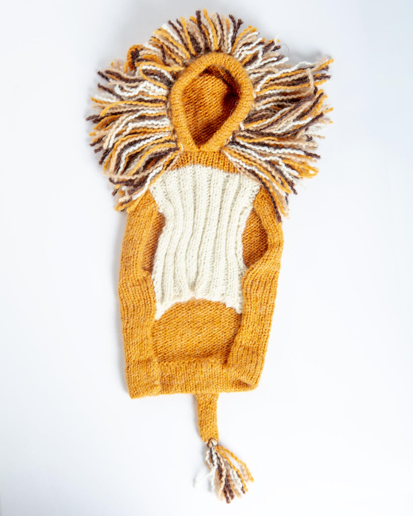 Lion Hand-Knit Dog Sweater (DOG & CO. Exclusive) (FINAL SALE) Wear PERUVIAN KNITS   