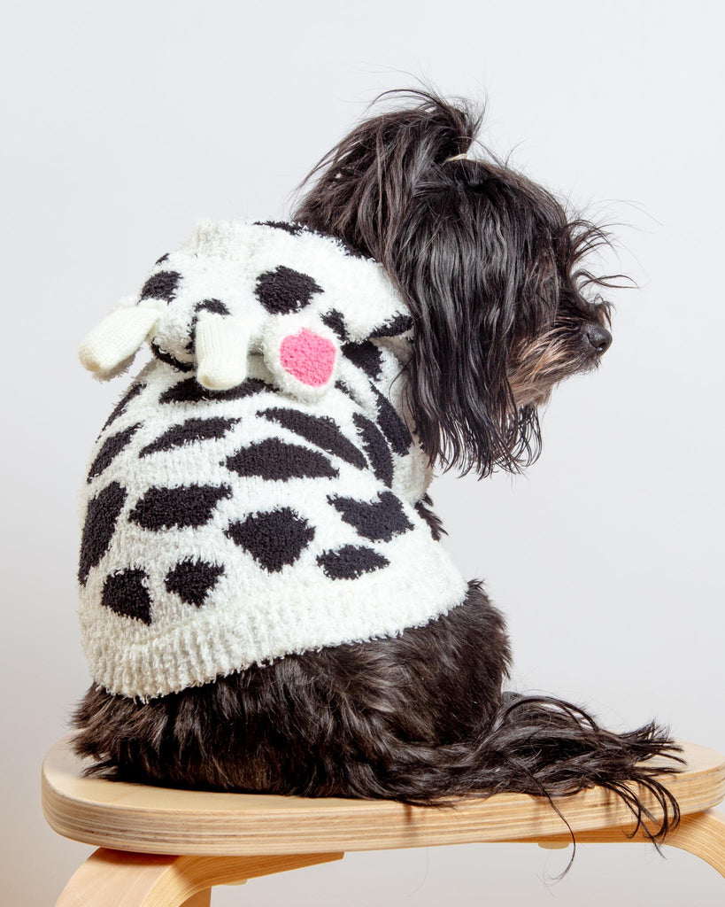 Cuddly Cow Chenille Dog Sweater (FINAL SALE) Wear HIP DOGGIE   