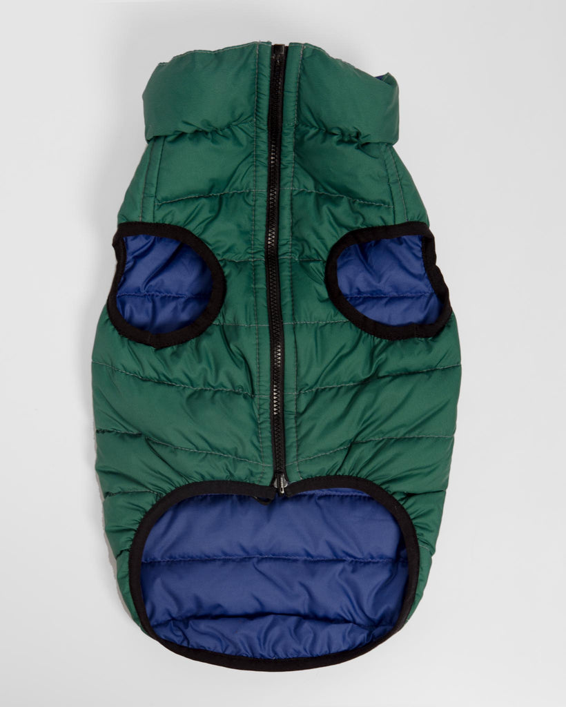 Reversible AiryVest in Evergreen + True Blue (DOG & CO. Exclusive) Wear AIRYVEST for DOG & CO.   