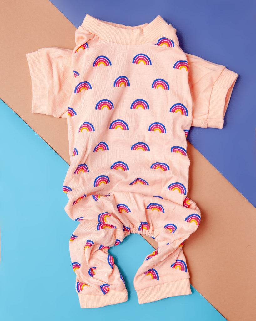 Retro Rainbow Dog Pajamas (FINAL SALE) Wear LEVERET   