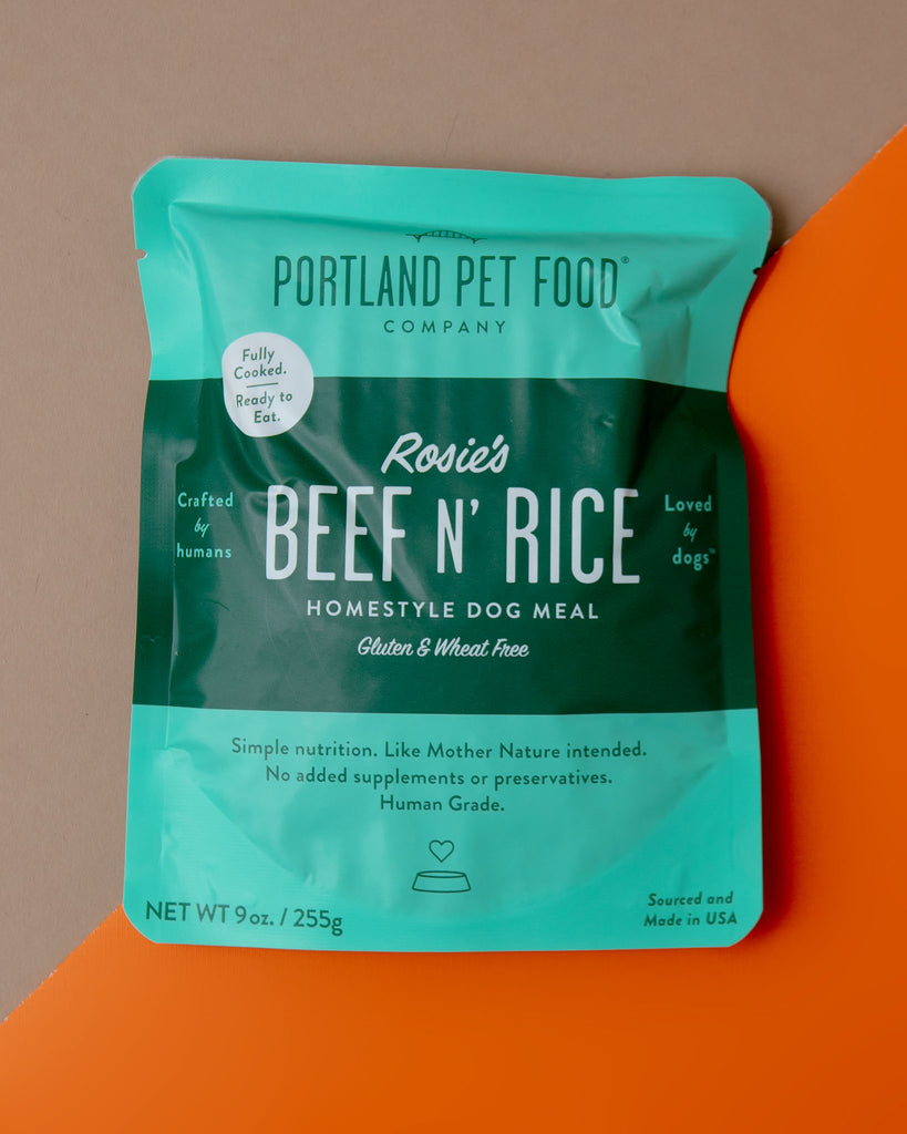 Rosie's Beef N' Rice Meal Pouch for Dogs (Made in the USA) Eat PORTLAND PET FOOD COMPANY   