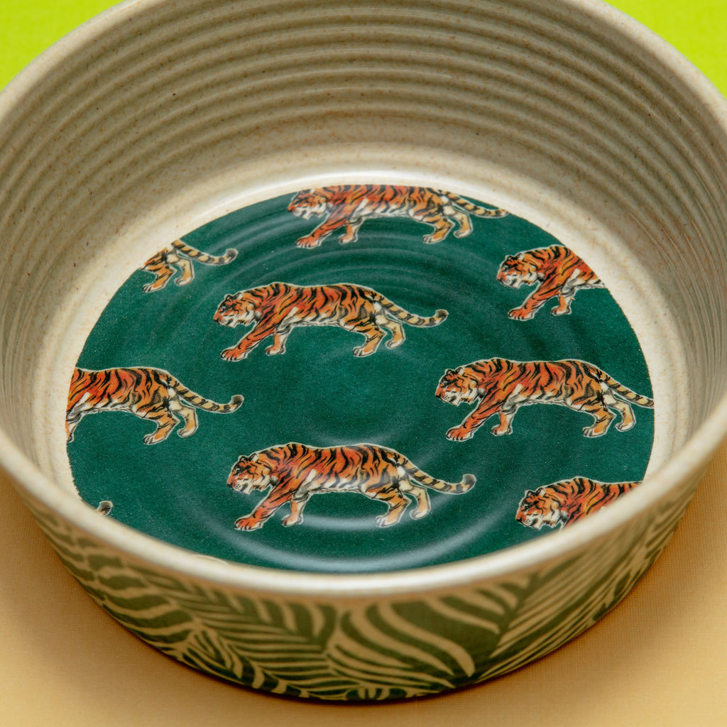 Melamine Dog Bowl in Jade Safari Eat TARHONG   