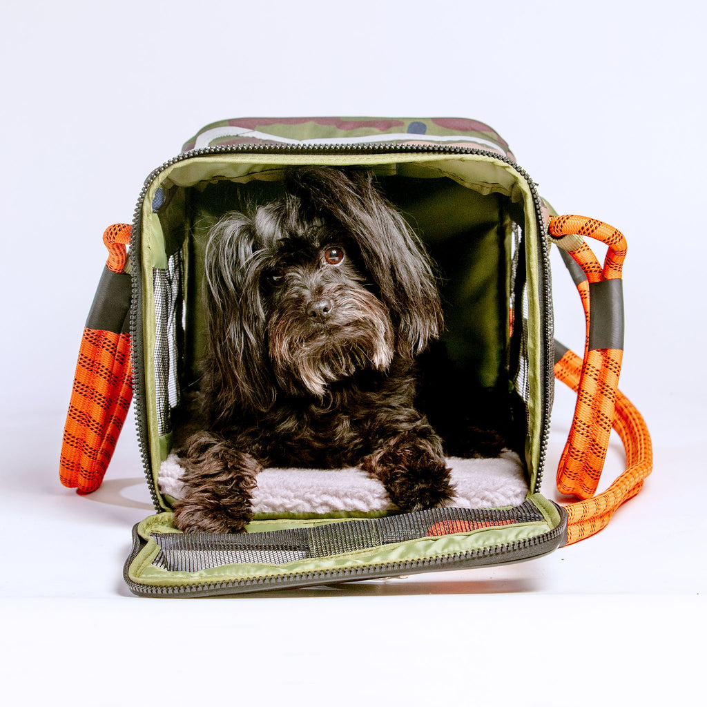  BETOP HOUSE Fashion Dog Carrier PU Leather Dog Handbag Dog Purse  Cat Tote Bag Pet Cat Dog Hiking Bag, Brown, Large : Pet Supplies