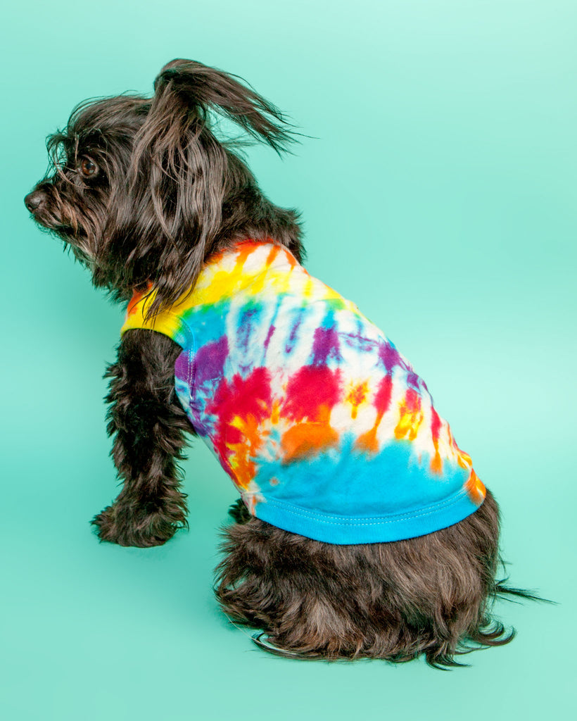 Summer Vibes Rainbow Tie-Dye Tank Top (FINAL SALE) Wear DOG & CO.   