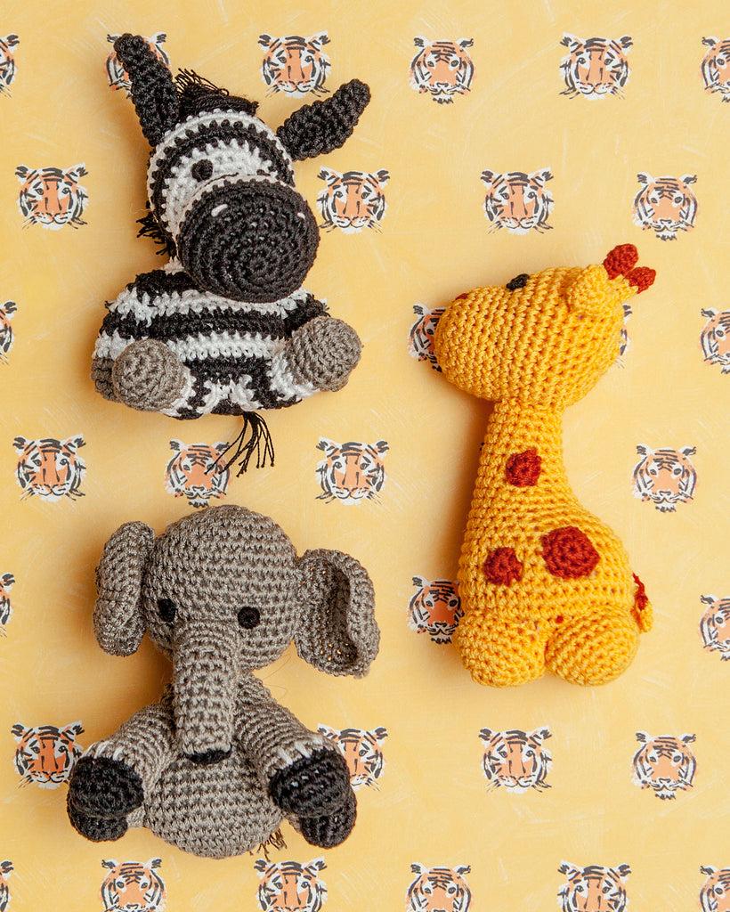 Safari Friends Organic Knit Toy Bundle Bundle DOG & CO. BUNDLE   