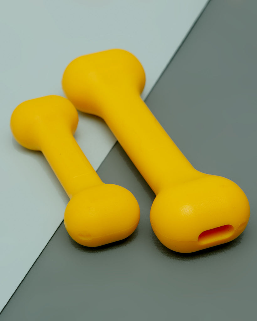 The Perfect Dog Bone in Yellow (Made in the USA) Play JERSEY DOG CO.   