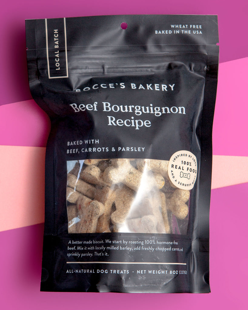 Beef Bourguignon Dog Biscuits Eat BOCCE'S BAKERY   