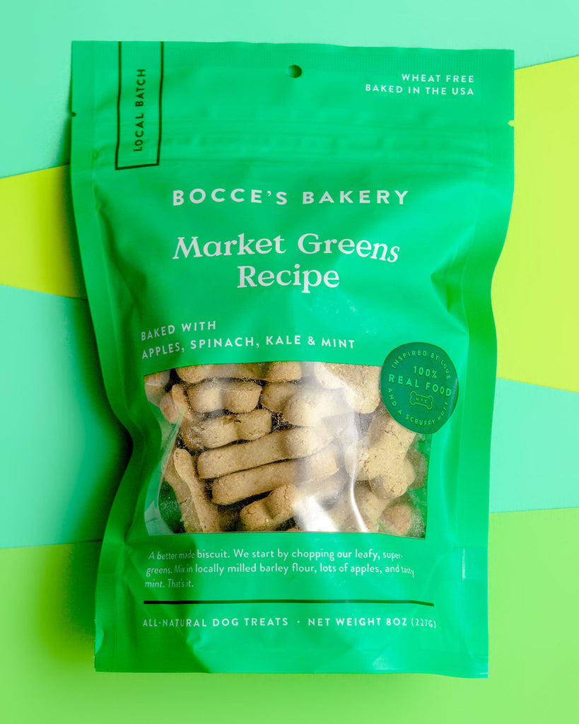 Market Greens Dog Biscuits Eat BOCCE'S BAKERY   