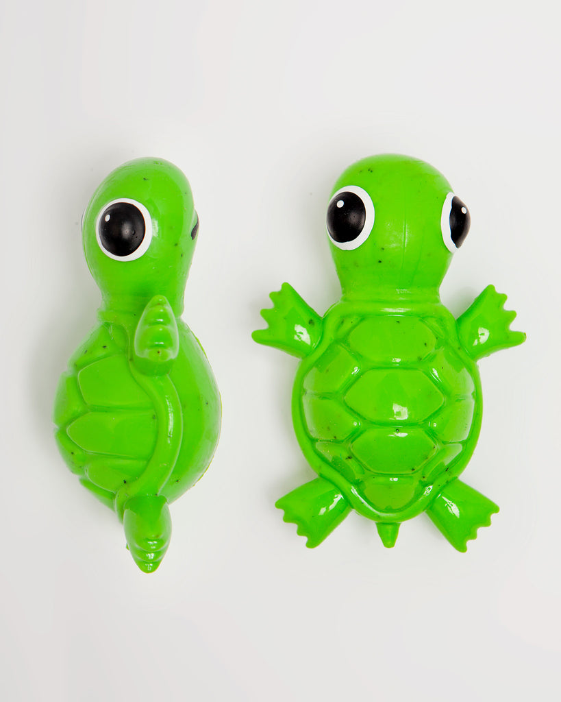 Rubber Squeaky Turtle Treat Dog Toy in Green Play CYCLE DOG   