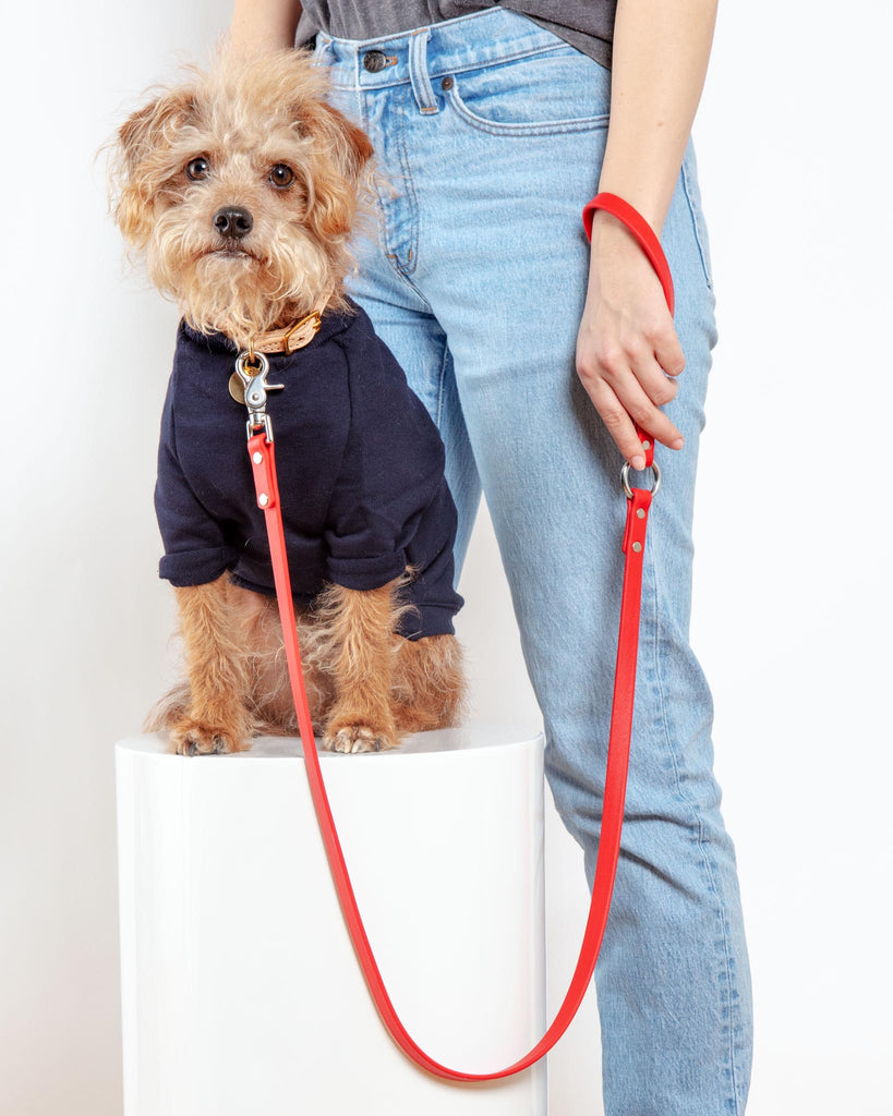 Cut-Sleeve Crewneck Pullover in New Navy<br>(Made in NYC!) Wear DOG & CO. COLLECTION   